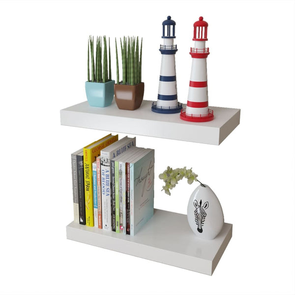 Wall Shelves 4 Pcs White 40 Cm Bookshelves