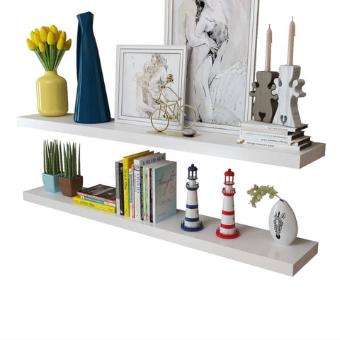 Wall Shelves 4 Pcs White 120 Cm Bookshelves
