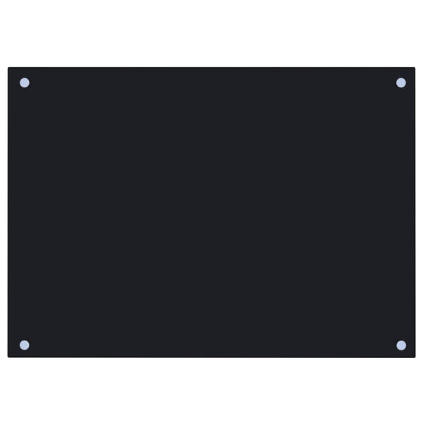 Kitchen Backsplash Black 70X50 Cm Tempered Glass Kitchen Splashbacks