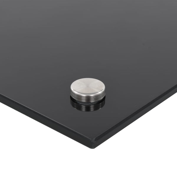 Kitchen Backsplash Black 90X50 Cm Tempered Glass Kitchen Splashbacks