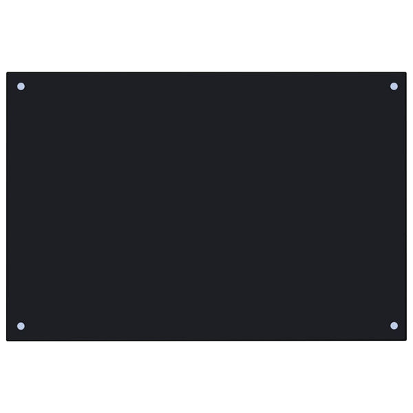 Kitchen Backsplash Black 90X60 Cm Tempered Glass Kitchen Splashbacks