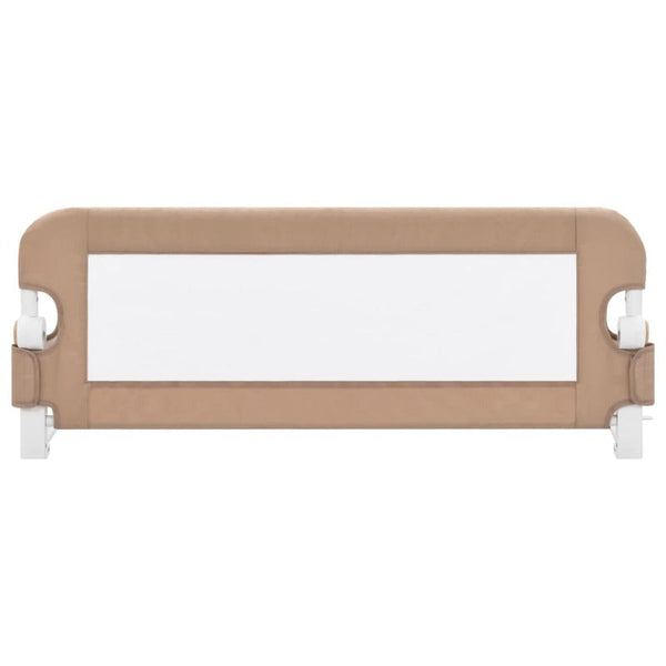 Toddler Safety Bed Rail Taupe 102X42 Cm Polyester