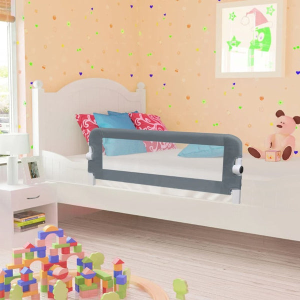 Edge & Corner Guards Toddler Safety Bed Rail Grey 102X42 Cm Polyester