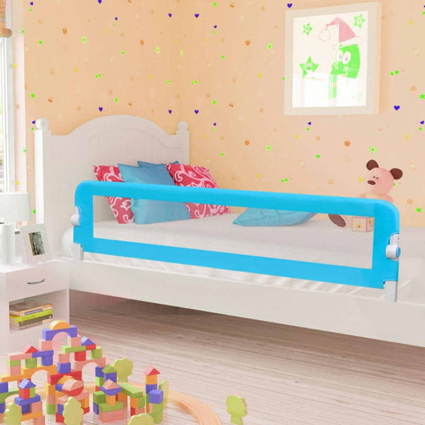 Little One Safety Bed Rail Blue 180X42 Cm Polyester Edge & Corner Guards
