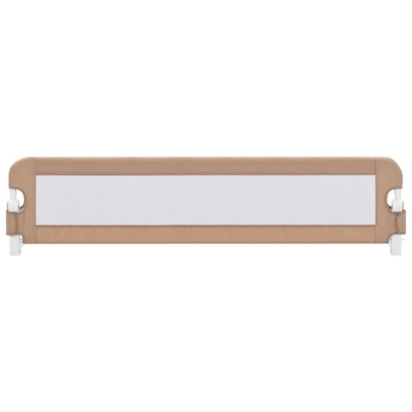 Toddler Safety Bed Rail Taupe 180X42 Cm Polyester