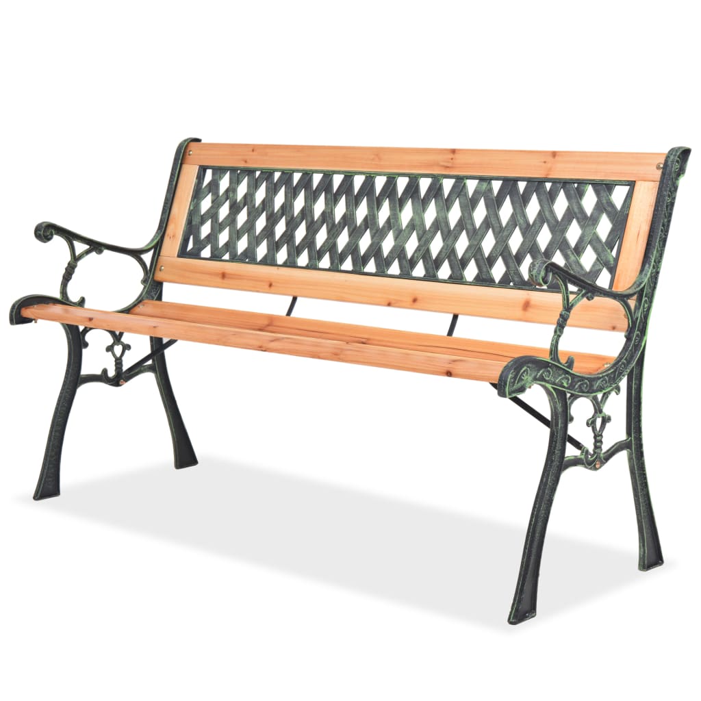 Vidaxl Garden Bench 122 Cm Wood Benches