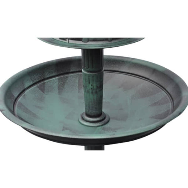 Bird Bath/ Feeder With Solar Light Bird Feeders