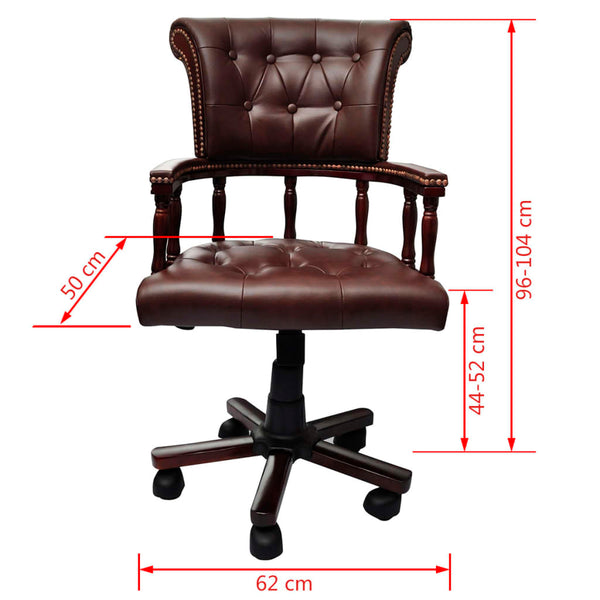Swivel Office Chair Brown Office Chairs