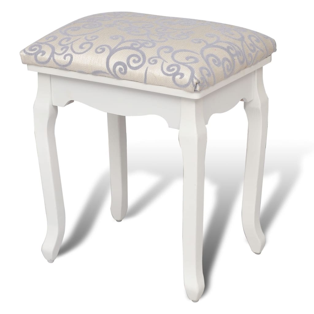 Cotton Polyester Dressing Stool With Cushion For Home Furniture Benches And Stools Benches Bar Stools