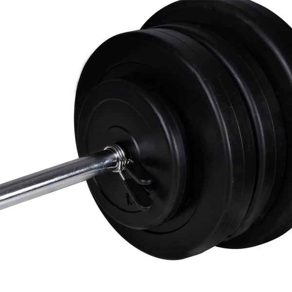 Barbell + 2 Dumbbell Set 60.5Kg Dumbbells