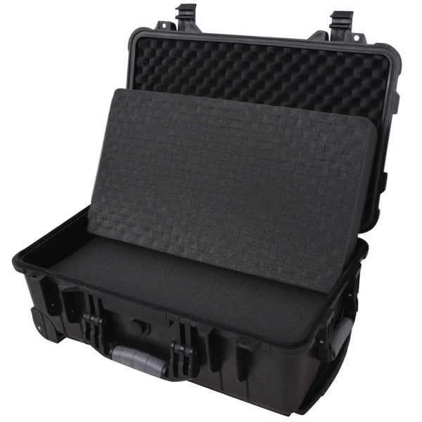 Wheel Equipped Tool/Equipment Case With Pick & Pluck Percussion Accessories