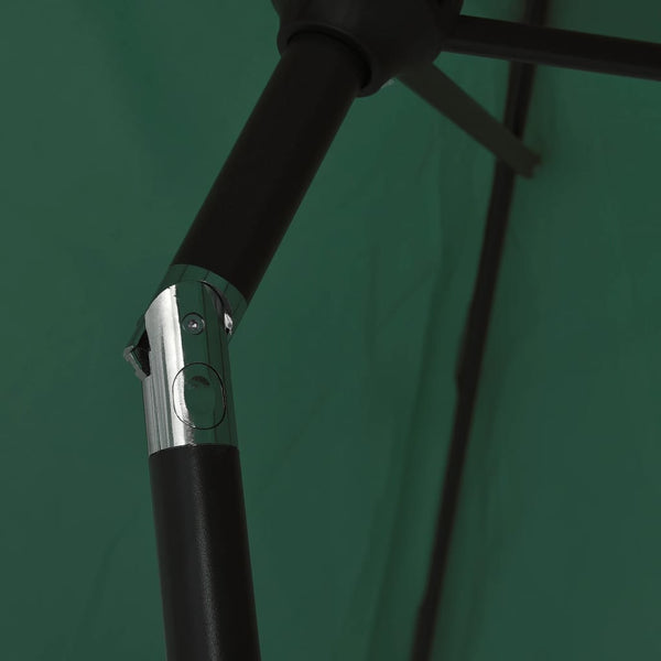 Parasol Green 3M Steel Pole