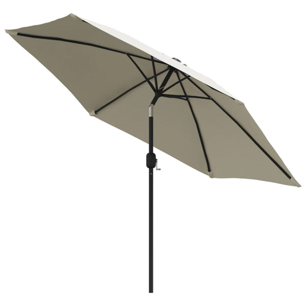 Vidaxl Garden Parasol Sand White 3M Steel Pole Patio Umbrellas