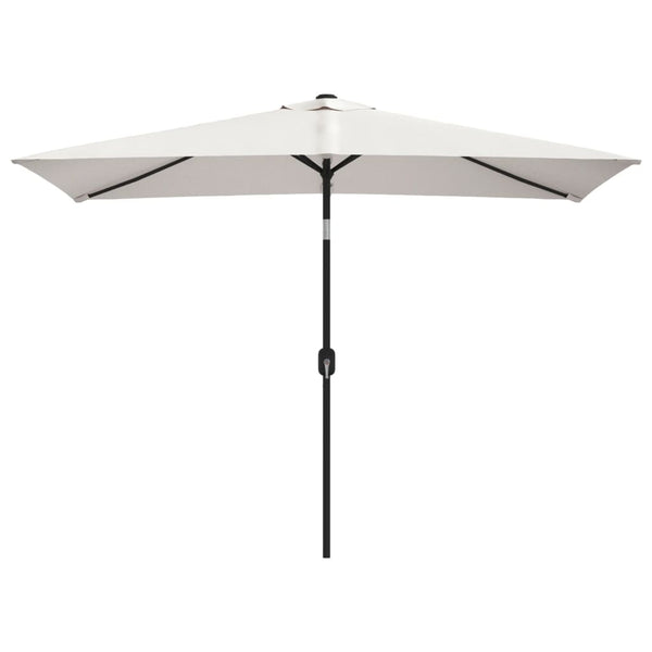 Parasol 200 X 300 Cm Sand White Rectangular Patio Umbrellas