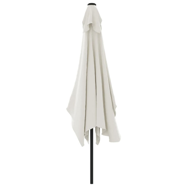 Parasol 200 X 300 Cm Sand White Rectangular Patio Umbrellas