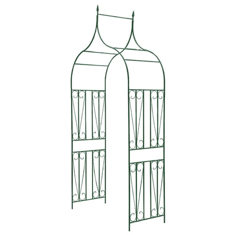 Garden Arch Spike Design Climbing Plants Dark Green Garden Arches