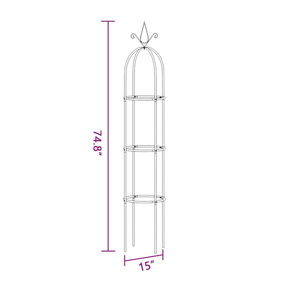 Vidaxl Garden Arch Tower 2 Pcs Garden Arches