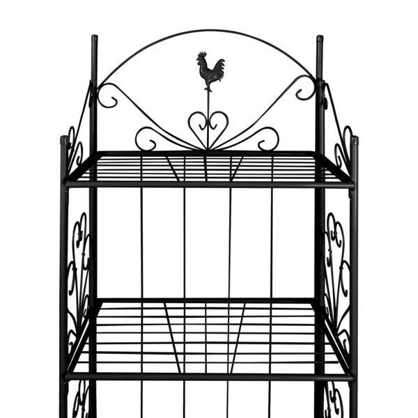 Vidaxl Plant Rack Square Black Other Plant Care & Accessories