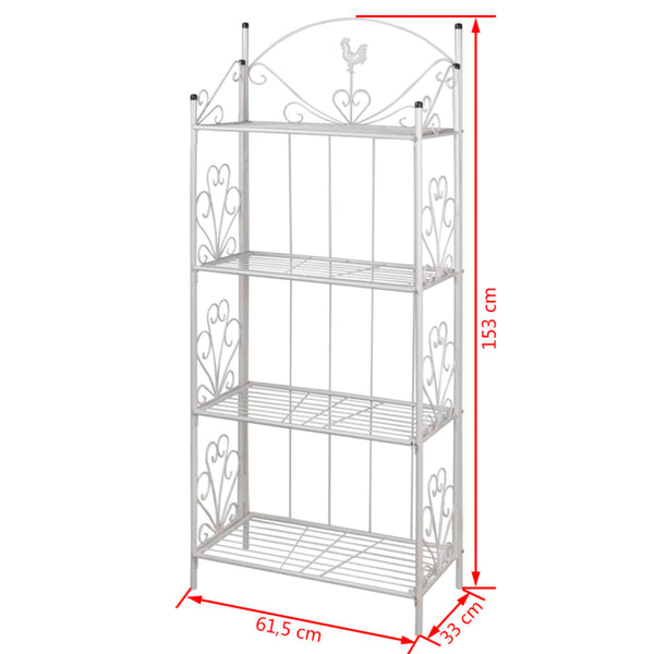 Plant Rack Square White Other Plant Care & Accessories