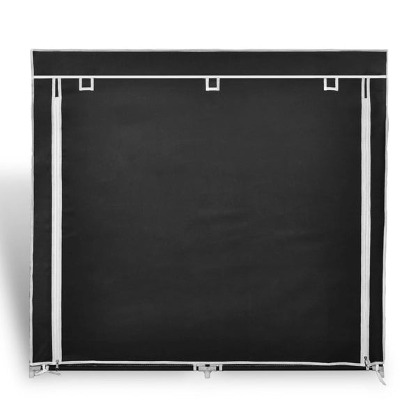 Fabric Shoe Cabinet With Cover 115 X 28 110 Cm Black Shoe Cabinets