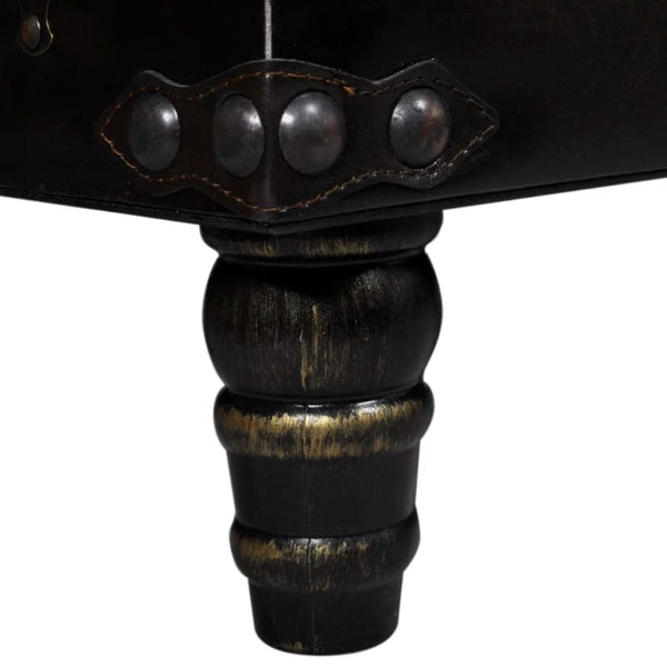 Long Storage Bench Brown Mdf And Leather Benches