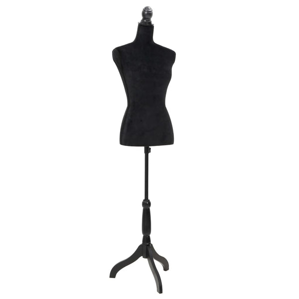 Ladies Bust Display Black Female Dressmakers Dummy Mannequin With Tripod Stand Mannequins