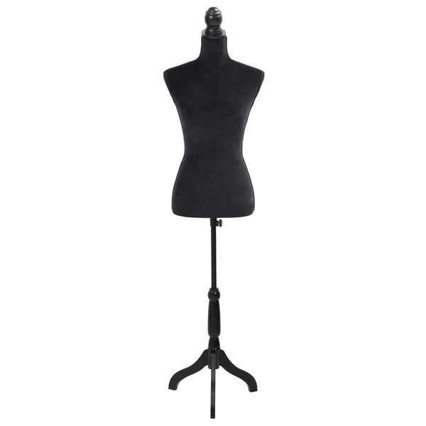 Ladies Bust Display Black Female Dressmakers Dummy Mannequin With Tripod Stand Mannequins