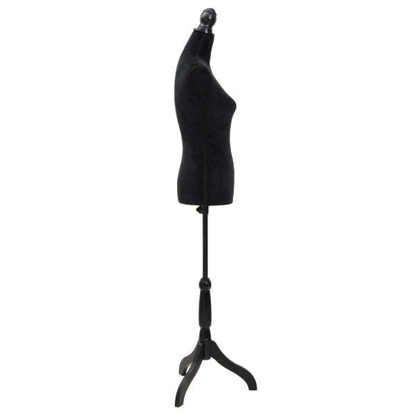 Ladies Bust Display Black Female Dressmakers Dummy Mannequin With Tripod Stand Mannequins