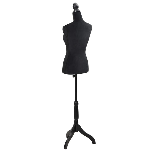 Ladies Bust Display Black Female Dressmakers Dummy Mannequin With Tripod Stand Mannequins