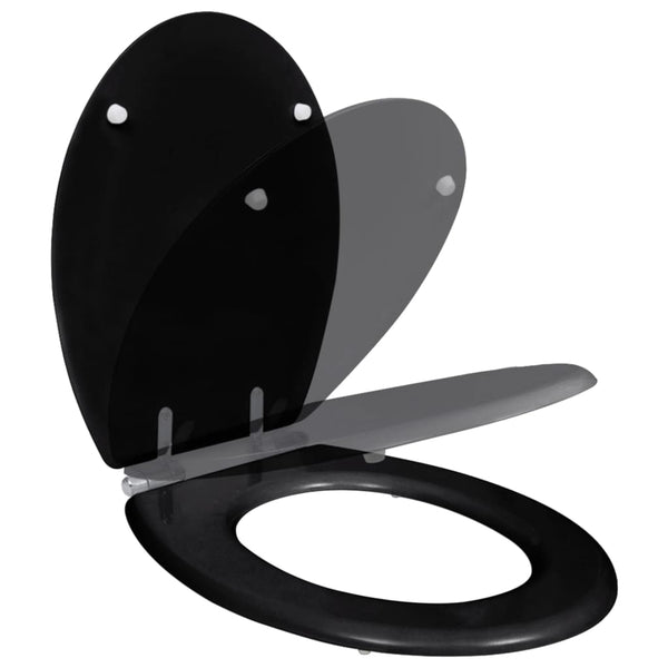 With Soft Close Lids Mdf Black Toilet Seats