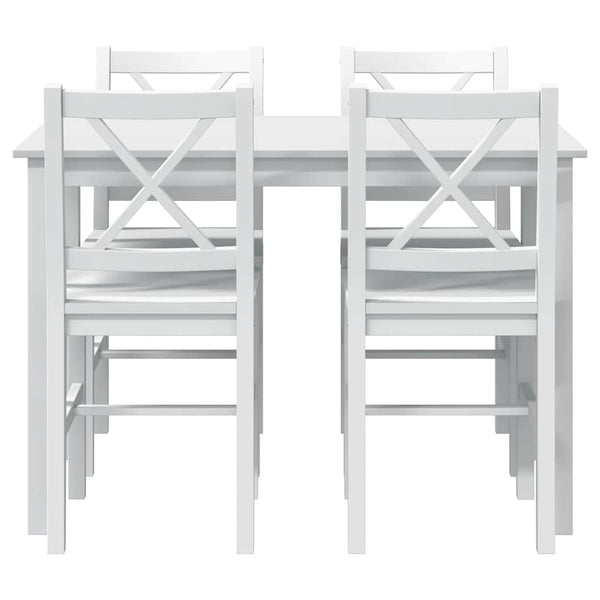 Vidaxl 5 Piece Dining Set White Dining Sets