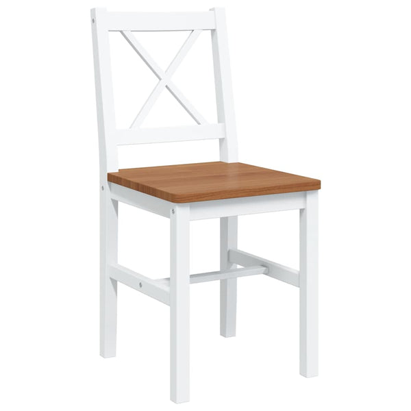 Vidaxl 5 Piece Dining Set Brown And White Dining Sets