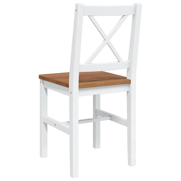 Vidaxl 5 Piece Dining Set Brown And White Dining Sets