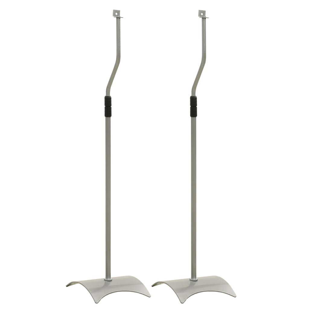 Universal Stand Silver 2 Pcs Speaker Mounts & Stands