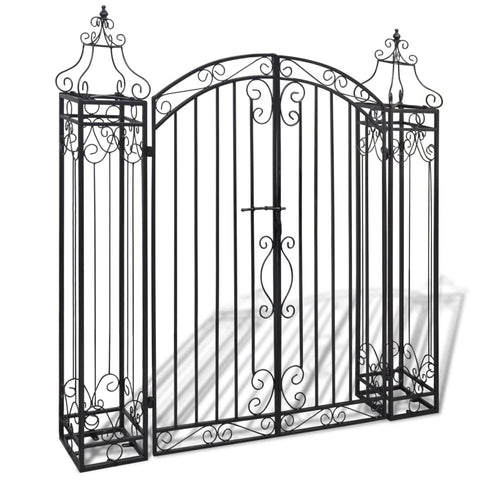 Vidaxl Ornamental Garden Gate Wrought Iron 122X20.5X134 Cm Gates