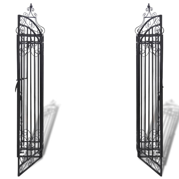 Vidaxl Ornamental Garden Gate Wrought Iron 122X20.5X134 Cm Gates
