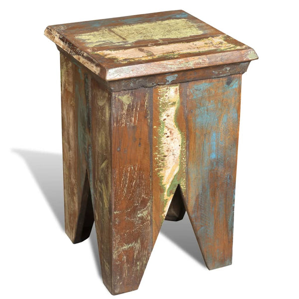 Vidaxl Stool Solid Reclaimed Wood Benches Bar Stools