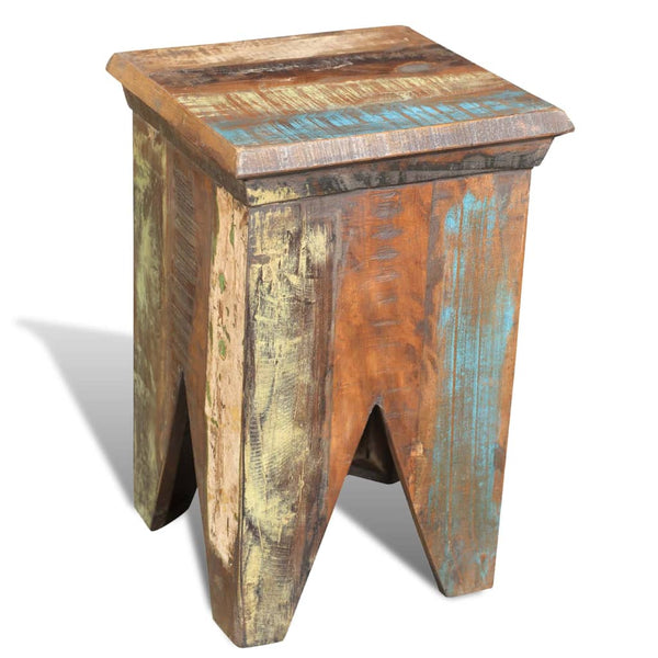 Vidaxl Stool Solid Reclaimed Wood Benches Bar Stools