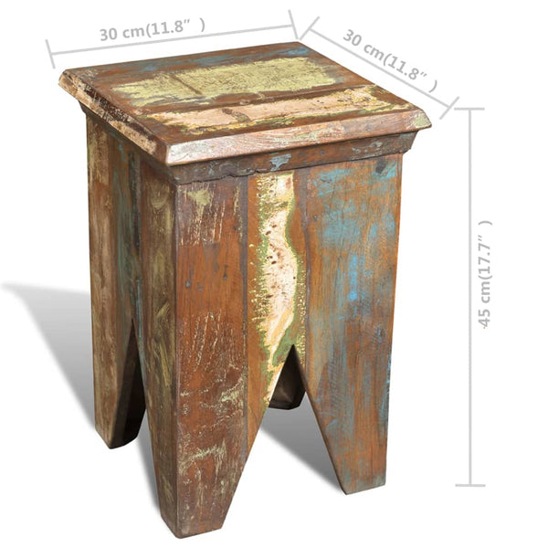 Vidaxl Stool Solid Reclaimed Wood Benches Bar Stools