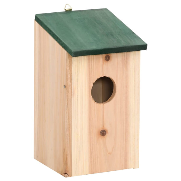 Bird House Nesting Box Wood 4 Pcs