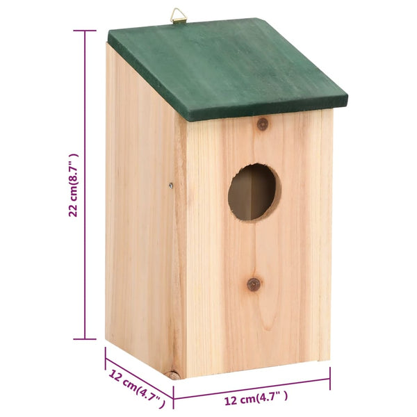 Bird House Nesting Box Wood 4 Pcs Bird Houses