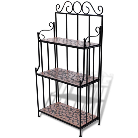 Mosaic Plant Stand Terracotta