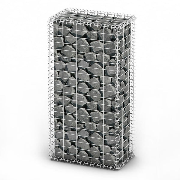 Gabion Basket With Lids Galvanised Wire 100 X 50 30 Cm Gabion Baskets