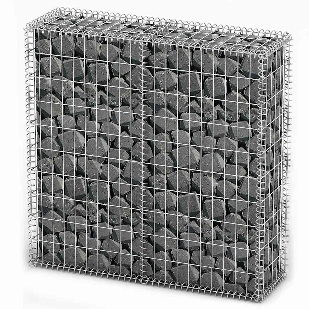 Vidaxl Gabion Basket With Lids Galvanised Wire 100 X 30 Cm Gabion Baskets