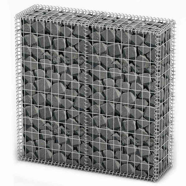 Vidaxl Gabion Basket With Lids Galvanised Wire 100 X 30 Cm Gabion Baskets