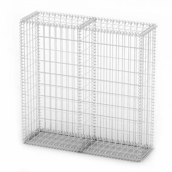 Vidaxl Gabion Basket With Lids Galvanised Wire 100 X 30 Cm Gabion Baskets