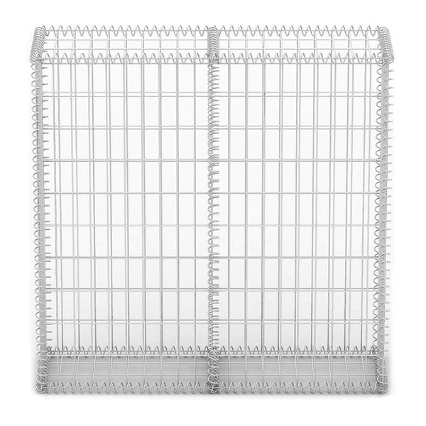 Vidaxl Gabion Basket With Lids Galvanised Wire 100 X 30 Cm Gabion Baskets