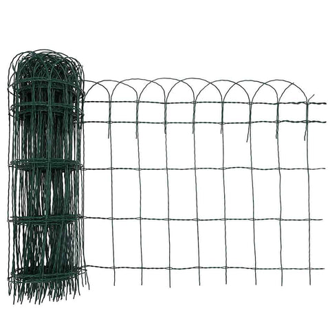 Vidaxl Garden Border Fence Powder Coated Iron 10X0.65 M Fence Panels