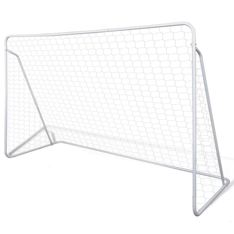 Soccer Goal Post Net Set Steel 240 X 90 150 Cm High-Quality