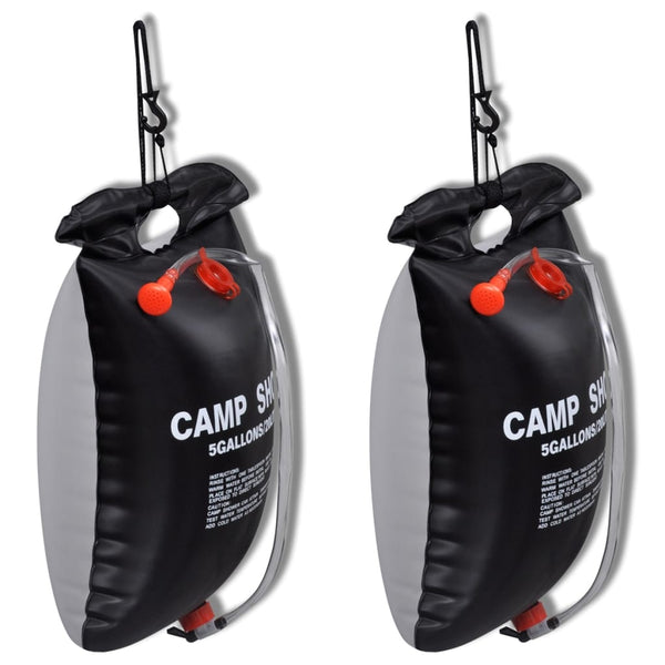 Camp Shower 2 Pcs 20 L Portable Showers & Accessories